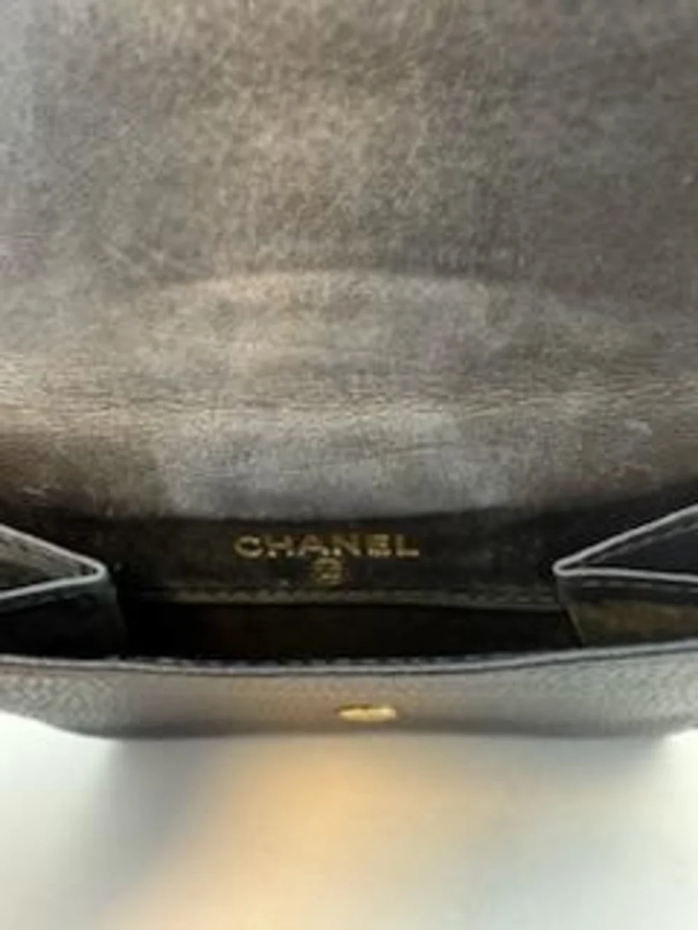 Chanel Black Pebbled Leather Compact Wallet - Picture 8 of 16